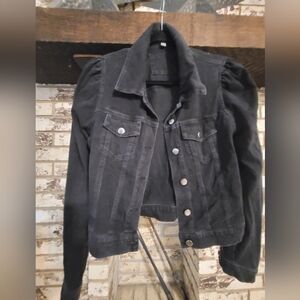 Kate & Mallory Black Jean Jacket M